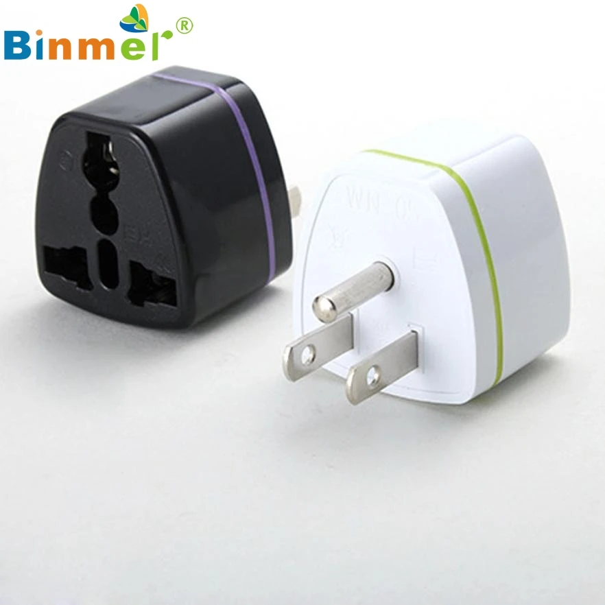 EU AU UK Germany To USA US Canada 3pin дорожный адаптер переходник Jul11|converter 12v to 220v|converter lensconverter net |
