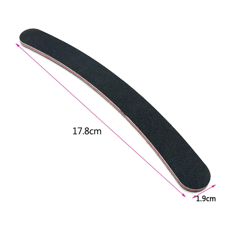 

Mtssii 5pcs/set Nail File Double Sided Nail Buffer Strip Wear Resistant Nail File Banana Shape Buffer for Nails Manicure Tool