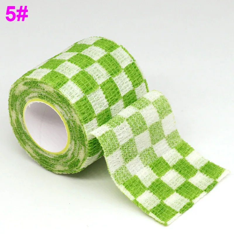 5 Green Square 4,5 м самоклеящаяся лента, медицинская терапия, эластичный бинт, защита колена, 1 шт., Спортивная, цветная, с принтом, для пальцев, суставов, ПЭТ лента - Цвет: 5 Green Square