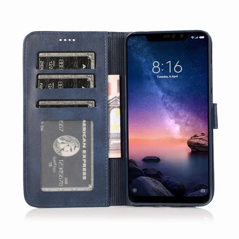 Чехол для Xiaomi Redmi Note 6 Pro, чехол-книжка из искусственной кожи, чехол-кошелек для Xiaomi Redmi Note 6, чехлы для телефонов, чехол для Redmi Note 6 Pro Capa