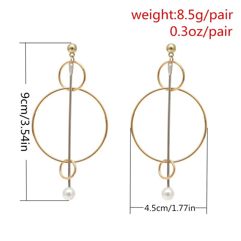 2018 Новые Модные Винтажные серьги-подвески Hyperbole в стиле бохо золото и серебро