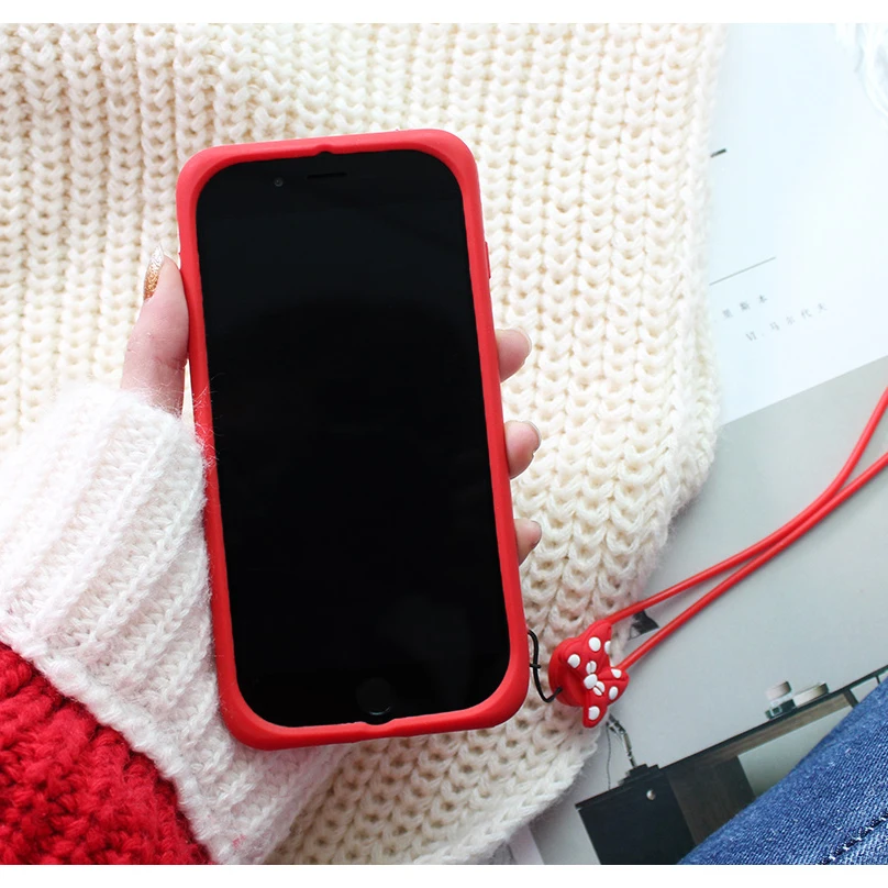 С Микки Маусом с бабочкой и принтом Минни чехол для телефона Iphone XS MAX XR ремешок