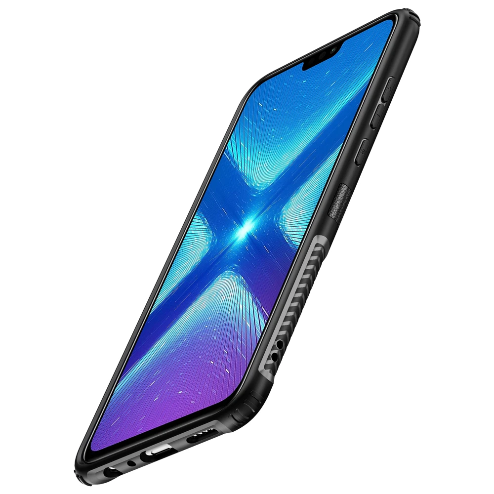 Для Honor 8X Max чехол, роскошный рыцарь, броня, задняя крышка для huawei Honor8X, Прочный Гибридный автомобильный держатель, кронштейн, чехол для телефона(XS0418