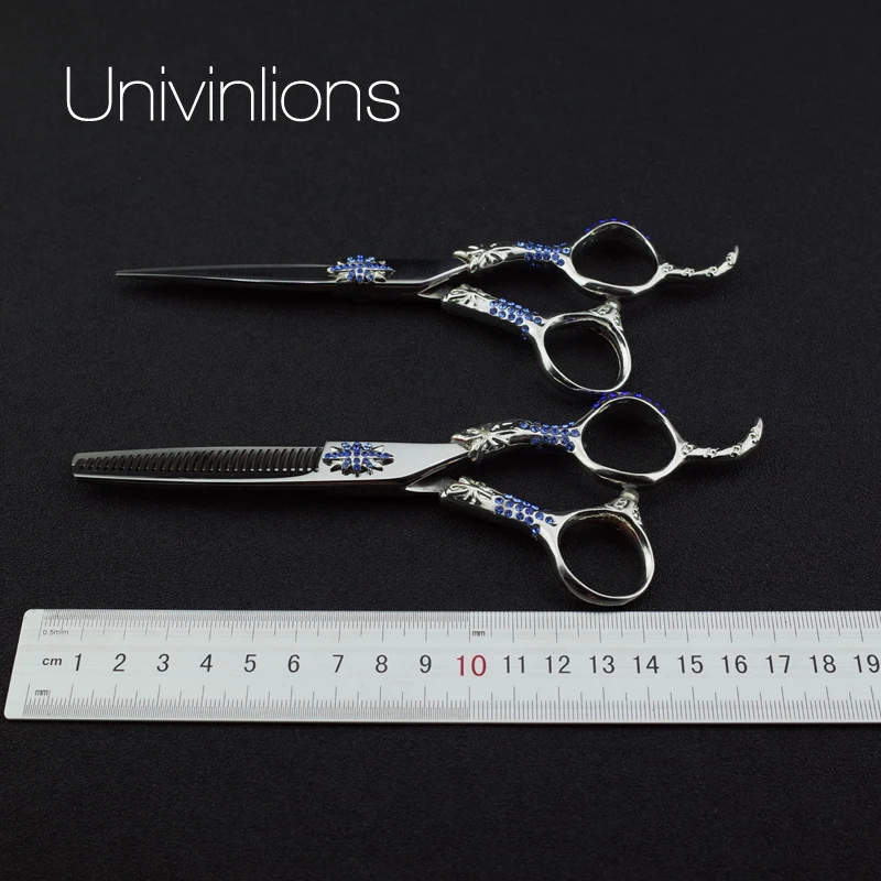 Univinlions 6 &quot440C master японские Парикмахерские ножницы бритва режущие горячие pinking для
