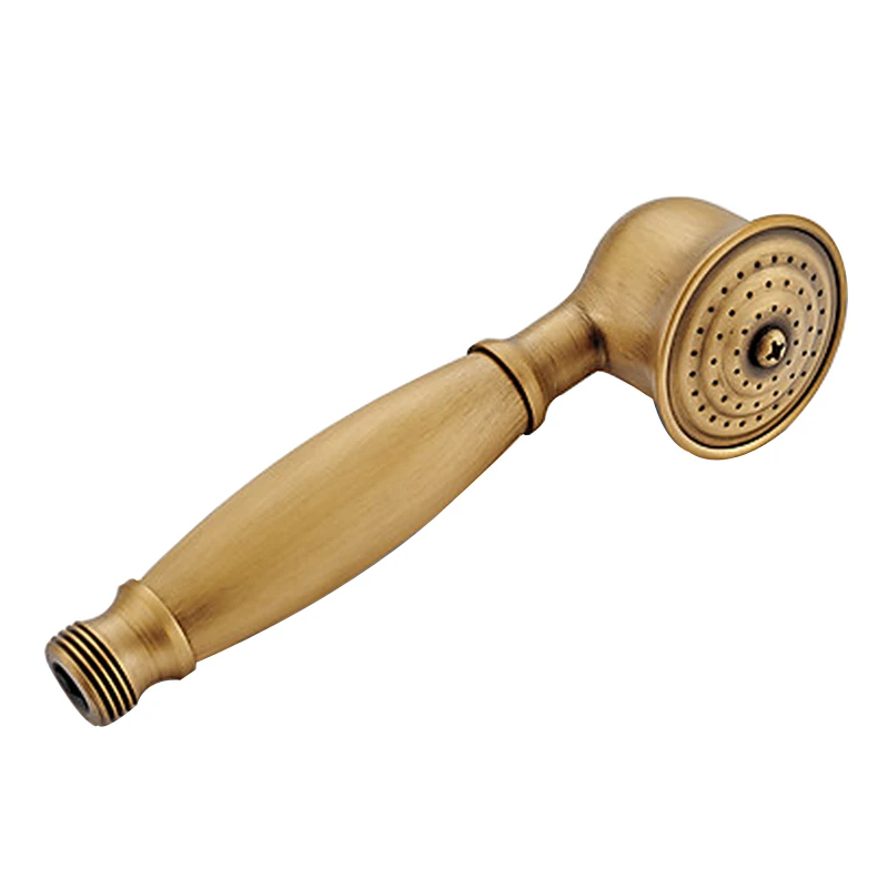 Handshower Античная латунь осадков Насадки для душа 3-х полосная кран-отводной клапан настенное крепление латунь фиксатор кронштейн душевая лейка латунный душевой кабины - Цвет: Handshower
