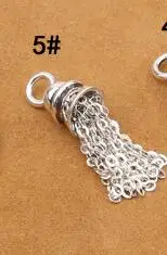 Style 5 925 Серебряная кисточка DIY браслет кисточка чистое серебро ювелирные изделия кисточка - Цвет: Style 5