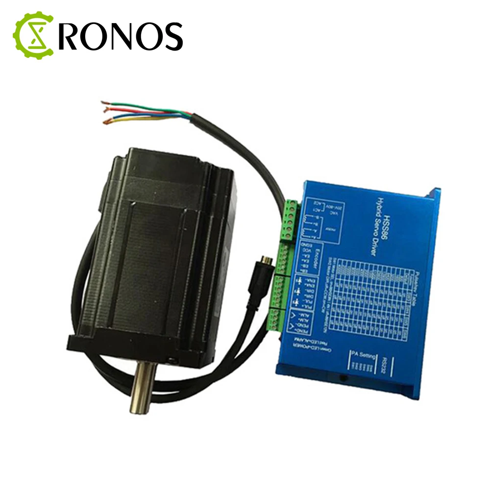 Шаговый двигатель Nema 34 с замкнутым контуром, 8 нм, 1,8 А, 118 градусов, гибридный шаговый двигатель с замкнутым контуром, мм, 86HSE8N-BC38