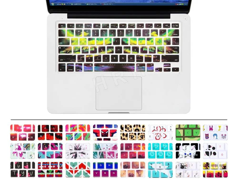 Силиконовый чехол для клавиатуры защитная пленка Apple Macbook Pro Air Retina 13 &quot15&quot 17 &quotс