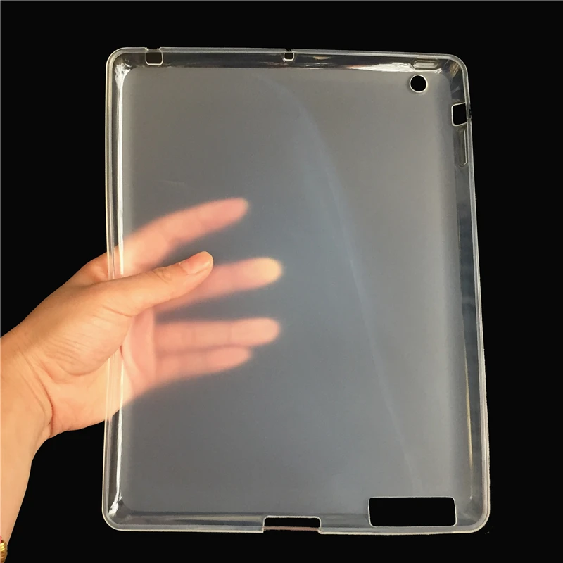 Мягкий силиконовый чехол KiKiss яркий прозрачный для iPad2 iPad3 iPad4 мягкая задняя крышка