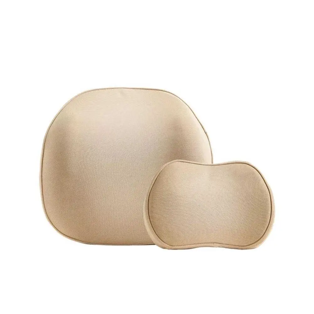 Khaki whole set xiaomi mi jia maiwei Автомобильный подголовник подушка для поясницы 65/80D многофункциональная прокладка из пены с эффектом памяти коврик для mi kit для офиса и автомобиля - Цвет: Khaki whole set