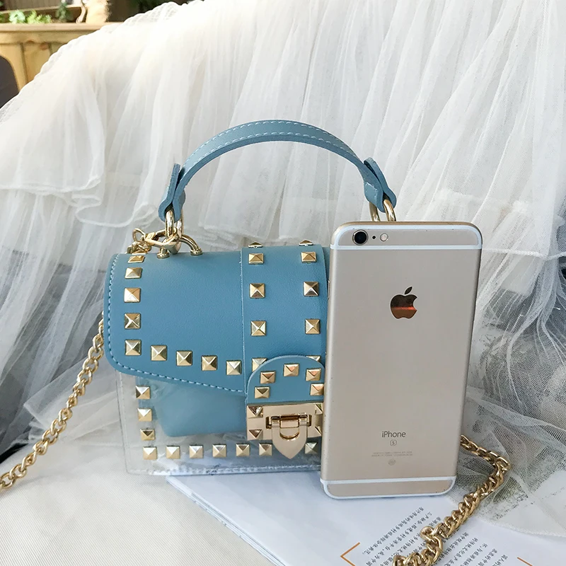 2019 дизайнерская Роскошная прозрачная Маленькая сумка желе из ПВХ женские сумки