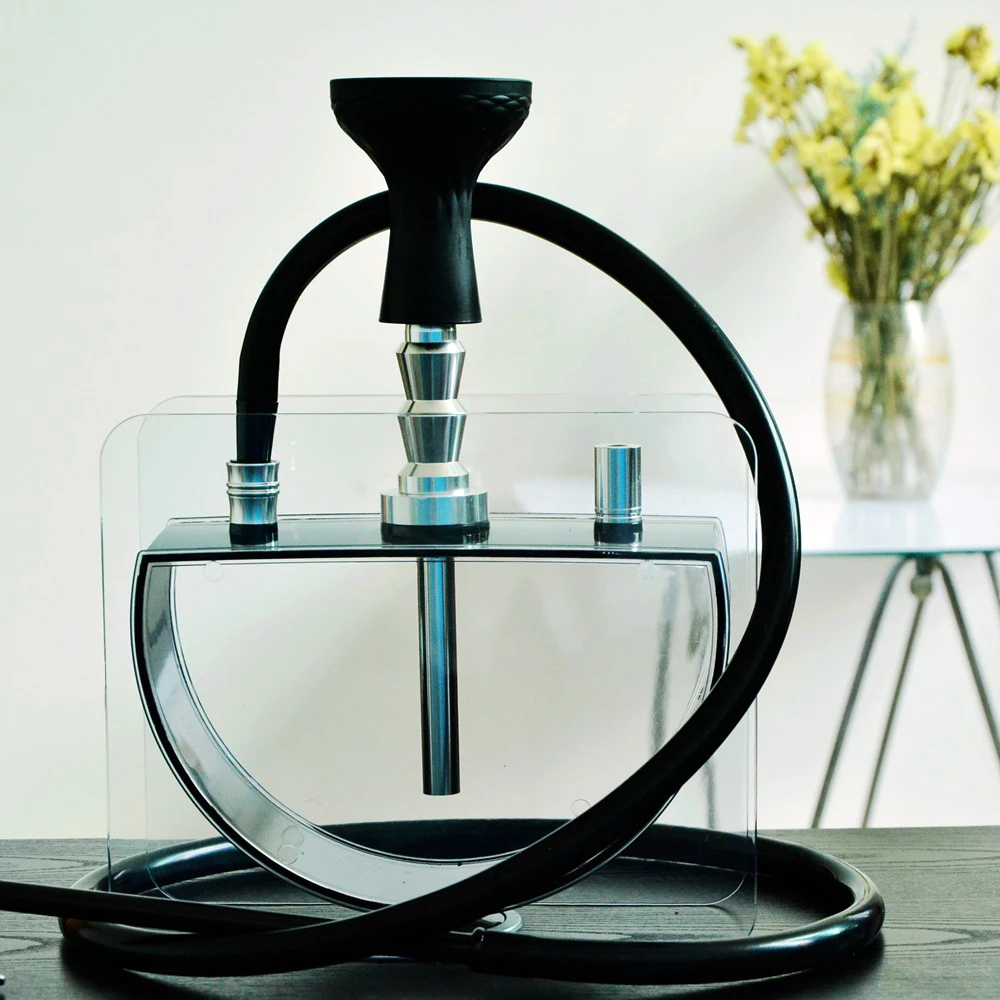 Дизайн акриловый кальян Набор для кальяна Sheesha Narguile Chicha Кальян включает в себя силиконовую чашу и зажим и шланг трубы аксессуары для кальяна