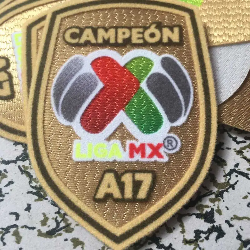 LIGA MX A17 C17 патч COPA MX A17 C17 A18 C19 футбольная нашивка значок кашемир Материал бархат - Цвет: A17