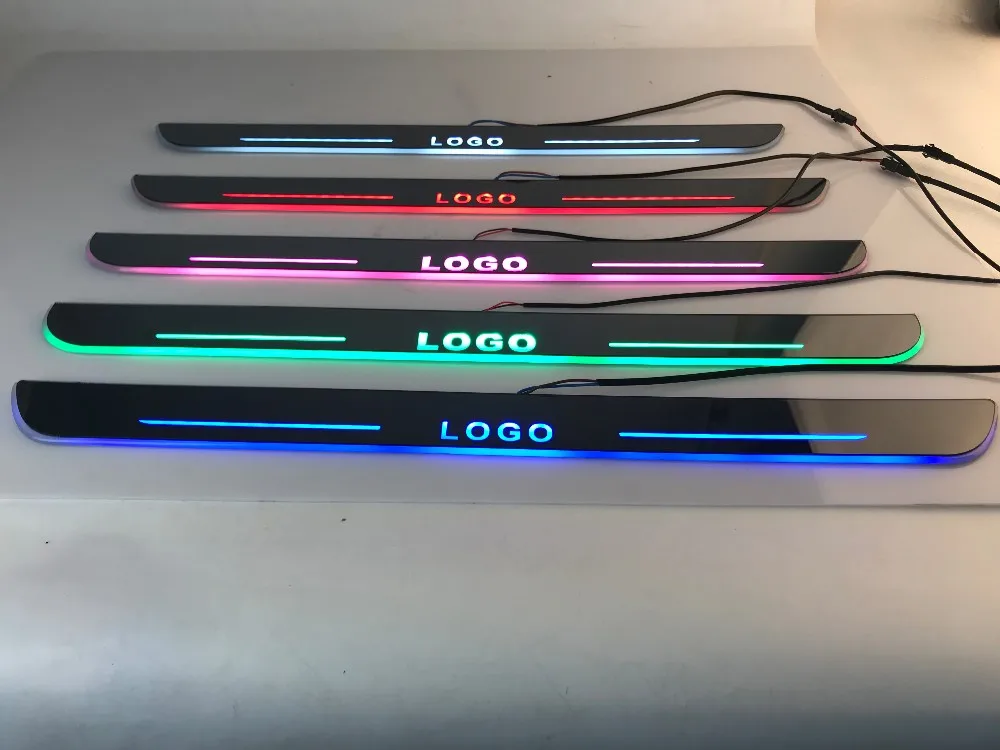 EOsuns светодиодный прожектор, поворотный scuff педаль для Volkswagen Golf 7 gtd daynamic дверной порог Добро пожаловать педаль молдинги педаль