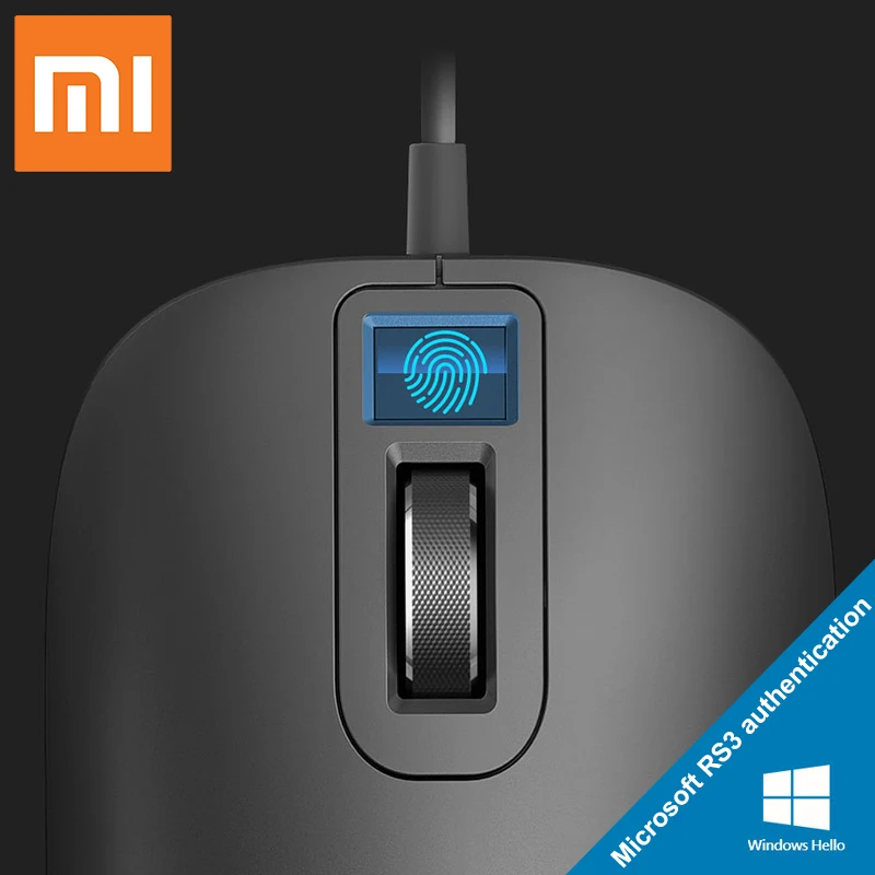 Оригинальная Xiaomi Jessis J1 Smart 125Hz 8G безопасная мышь с детектором отпечатка пальца