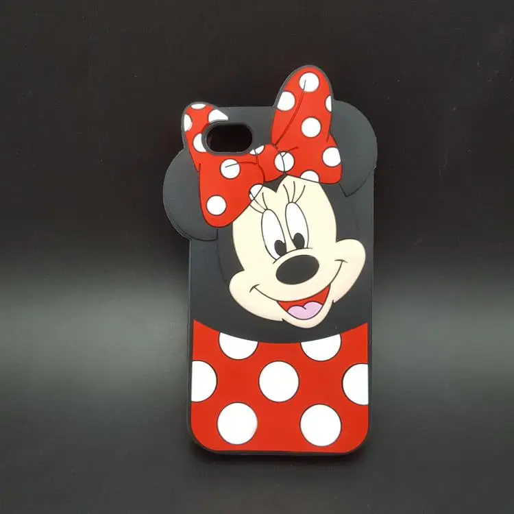 Модные чехлы для телефонов с 3D рисунком Минни Микки Маус, чехлы для iPhone 6, 6 S, 7, 8 Plus, X, Xs, Max, XR, силиконовые чехлы для телефонов