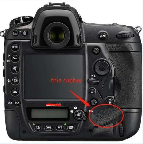 White Для Nikon D5 резиновый чехол-накладка малого пальца резиновая крышка двери Камера Ремонт Часть запасная деталь - Color: White