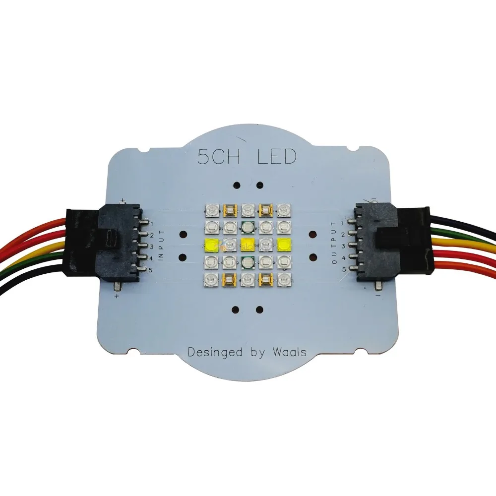 5 каналов 25 светодиодов настроить Cree XPE2 XP-E XTE Semileds UV 425NM смешанные цвета светодиодный излучатель лампы для DIY аквариума освещение