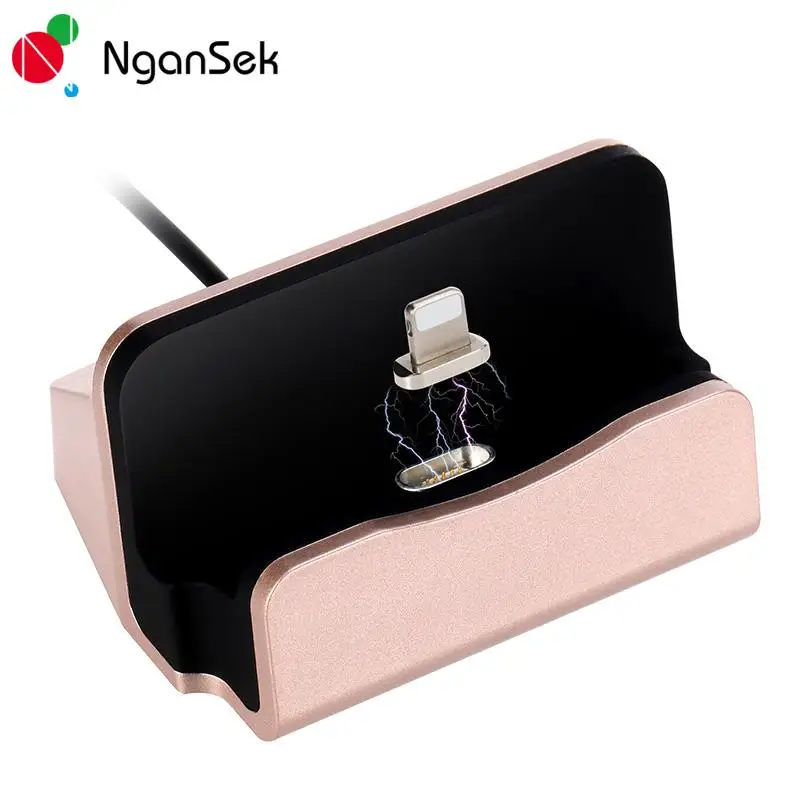 Зарядное устройство Док-станция для iPhone 7 Plus Магнитная USB кабель iphone 5S SE 6 S Ipod