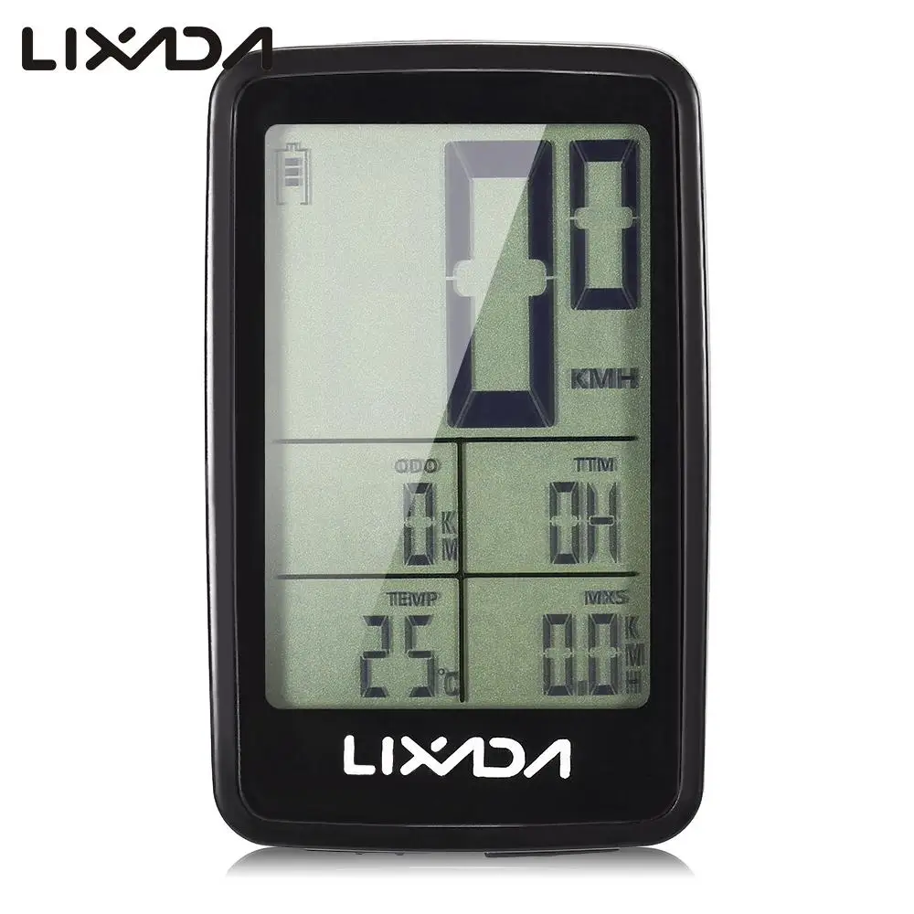 

Lixada Cycling Computer USB Rechargeable Wireless Bicycle Speedometer Odometer bike speedometer