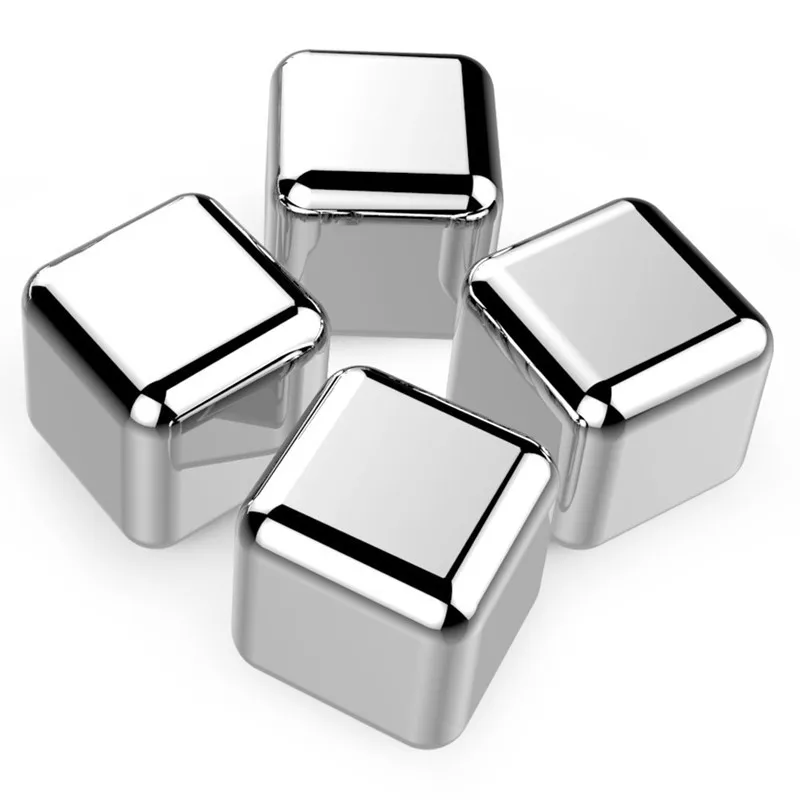 Многоразовые кубики льда из нержавеющей стали для охлаждения винных напитков и