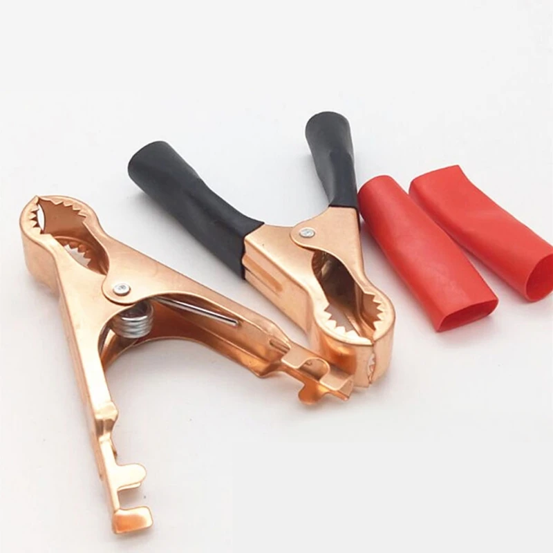 2 шт. красный + черный 80 мм крокодил автомобиль караван Ван батарея тест свинцовые