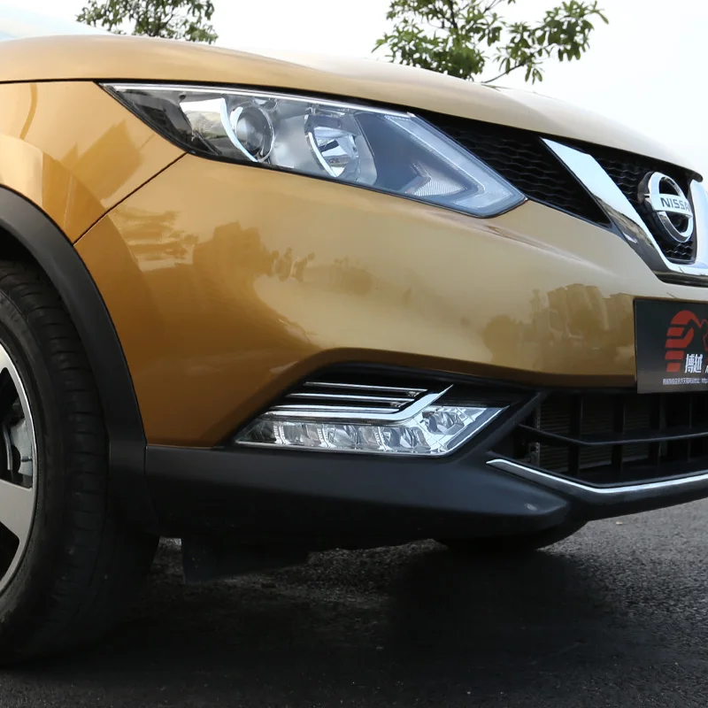 Хромированная передняя противотуманная фара накладка рамка пластина для Nissan