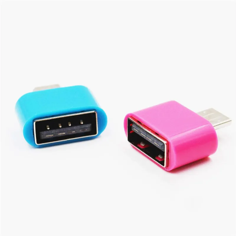 Цветной мини OTG кабель CatXaa USB адаптер Micro к конвертер для планшетного ПК Android Samsung