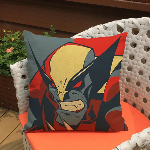 Super Heroes c книги по искусству Ун наволочки с принтом для диван сиденье Халк, Бэтмен Супермен Декоративные Чехлы подушек домашний Декор 45x45 см поп