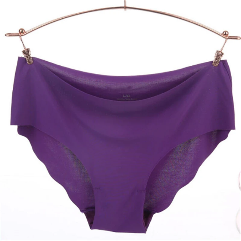 Сексуальные женские мягкие трусики бесшовное нижнее белье хипстерское черные