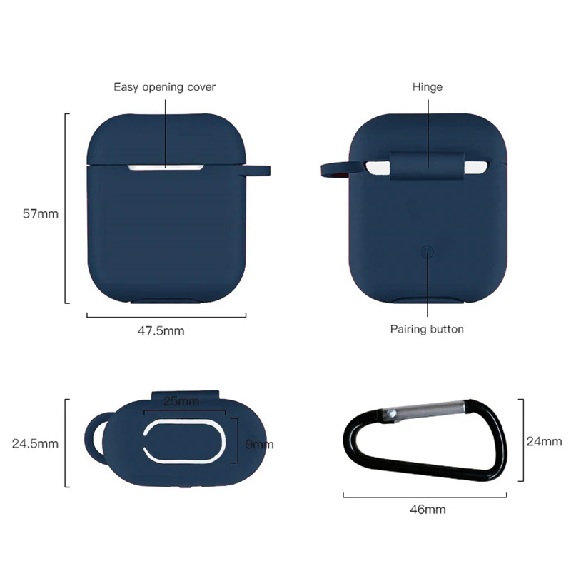 Мягкий силиконовый чехол для Apple Airpods противоударный чехол для Apple гарнитура для Airpods чехол s ультра тонкий Air Pods защитный чехол