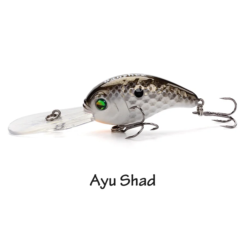 Ayu Shad Banshee 50 мм 10 г плавающая приманка для ловли басов VC04 погремушка звук воблер круглая искусственная жесткая приманка глубокий дайвинг кренкбейты - Цвет: Ayu Shad