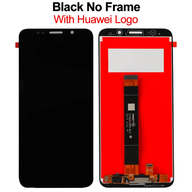 Black No Frame Сенсорный экран для huawei Honor 7A DUA-L22, жк-дисплей, дигитайзер, стеклянная панель, жк-дисплей для Honor 7A, русская версия, 5,45 дюймов - Цвет: Black No Frame