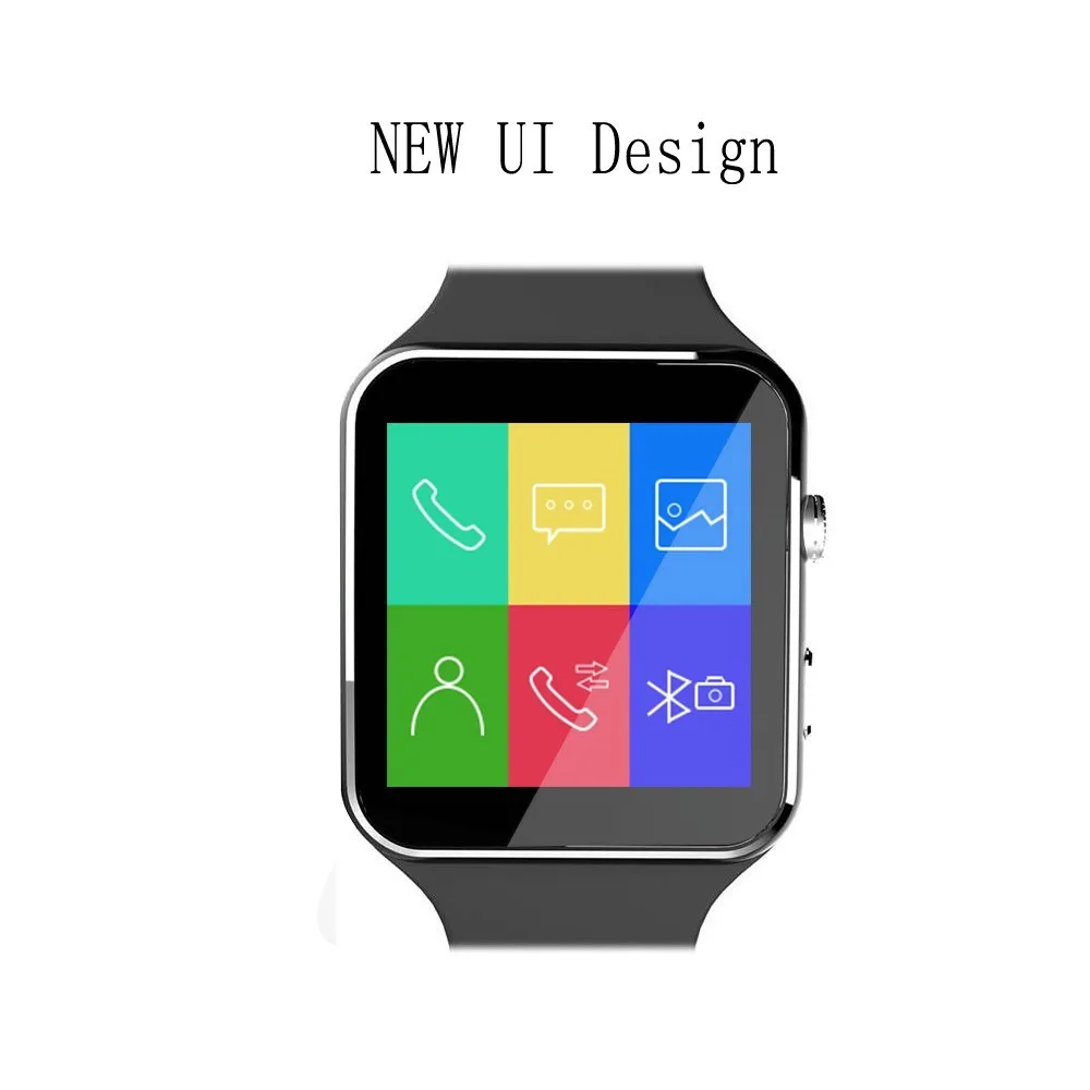 Спортивные часы с цветным дисплеем X6 Reloj Inteligente سعة ة Bluetooth камерой/слотом для карт