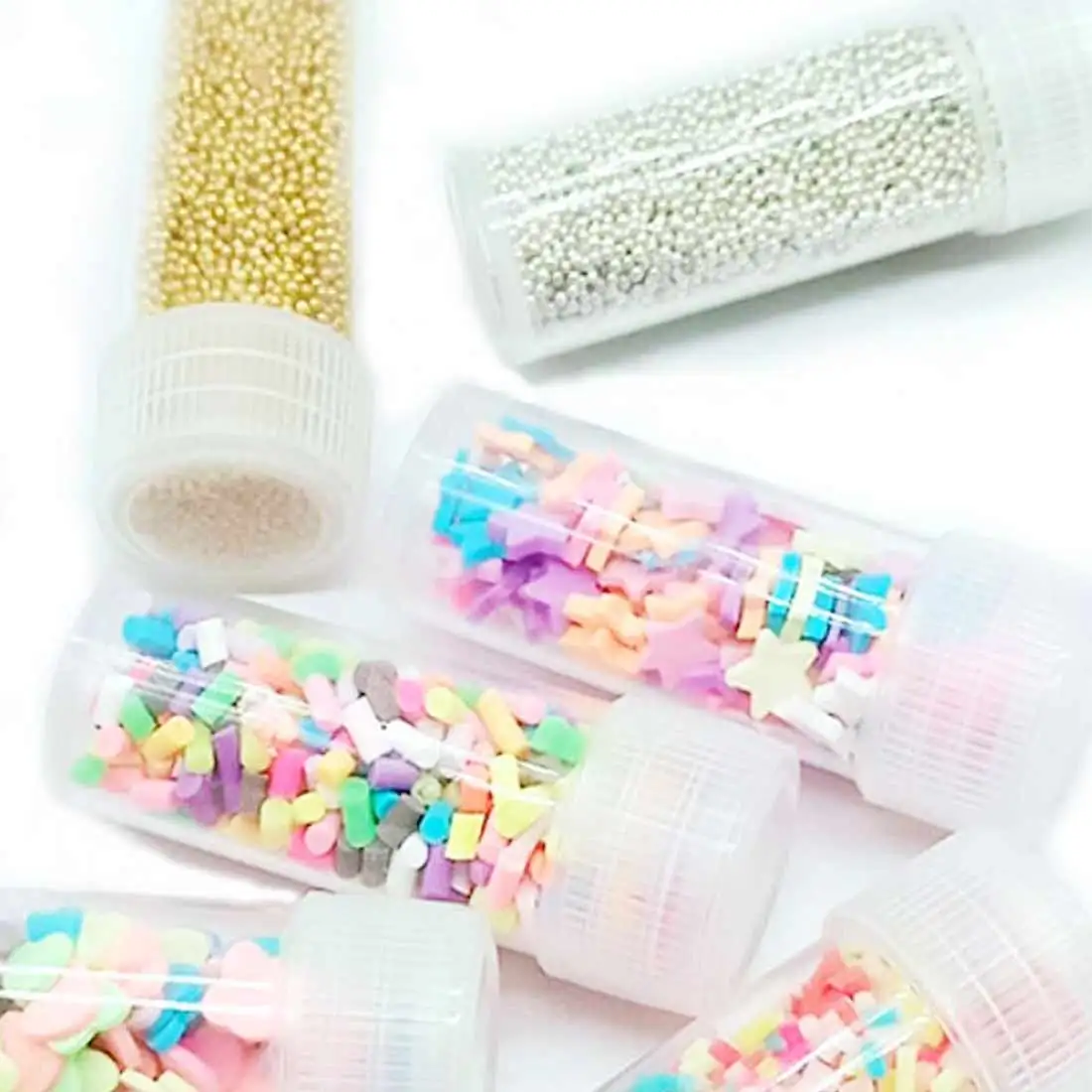 

Storage Containers White 20PCS 5ml Plastic Sample Bottle Small Bottle Test Tube Mini Bottles Sample Container