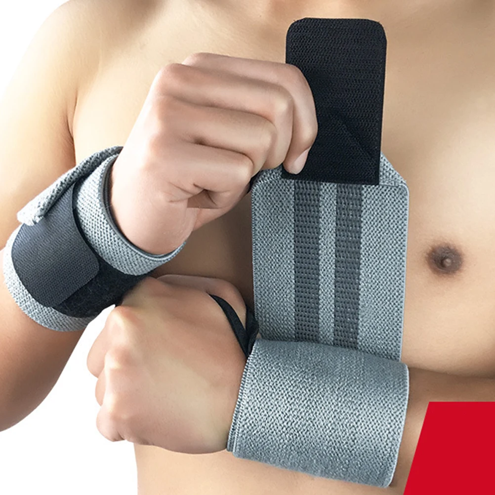 1 шт. наручный ремешок серый Тяжелая атлетика прочный спортивный баскетбольный