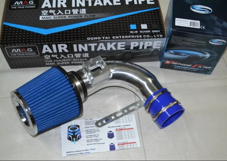 with Simota filter Воздухозаборники Комплект труб+ воздушный фильтр для Chevrolet CRUZE 1,6 1,8 2011-, Aveo 1,4 2011, MG GT, пожалуйста, свяжитесь со мной для других моделей автомобилей - Цвет: with Simota filter