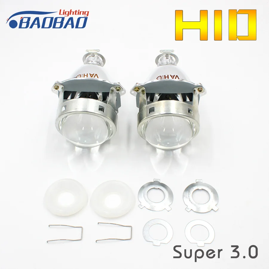 HUJO 3 0 дюймов автомобиль VA HID Bi-Xenon ксеноновый проектор Объектив металлический