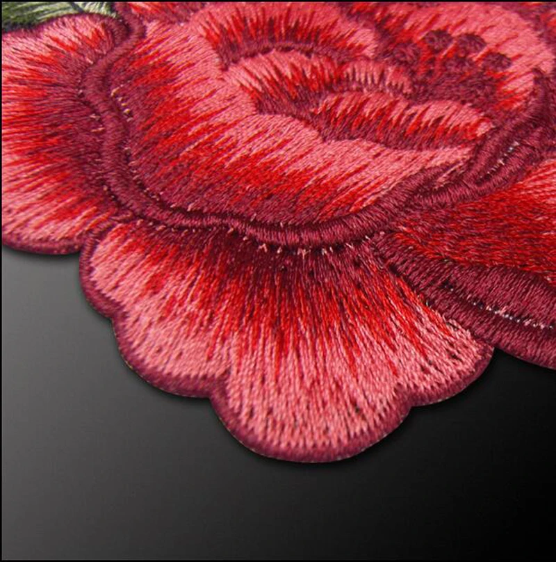 5 шт. милые красочные и с аппликацией в виде Розы нашивка цветы вышитые шить на