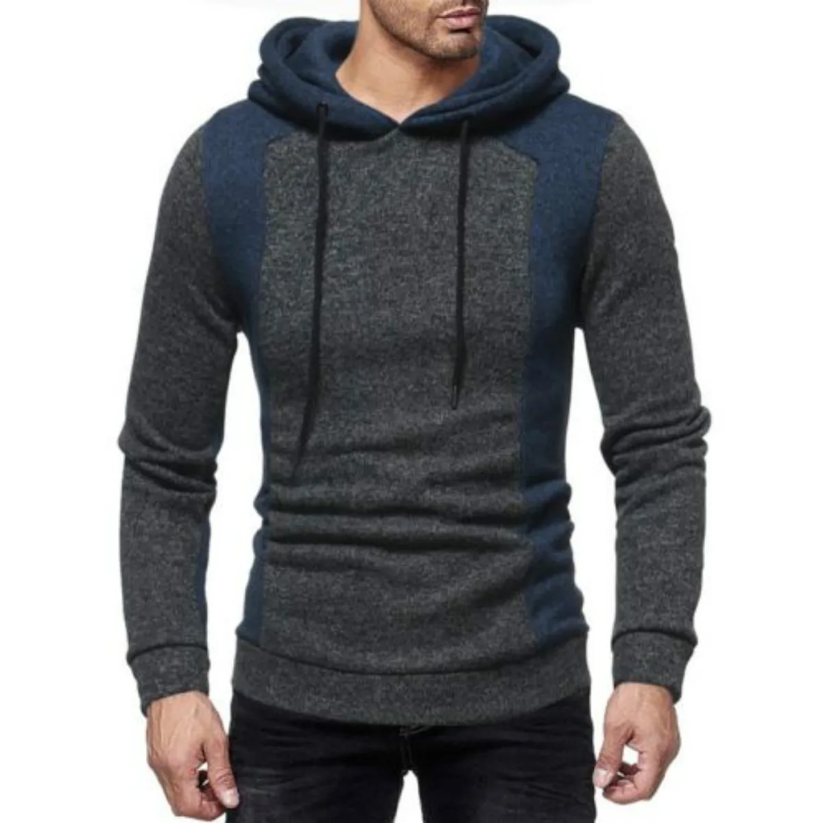 Толстовки мужские зимние теплые 2018 с длинным рукавом повседневные толстовки