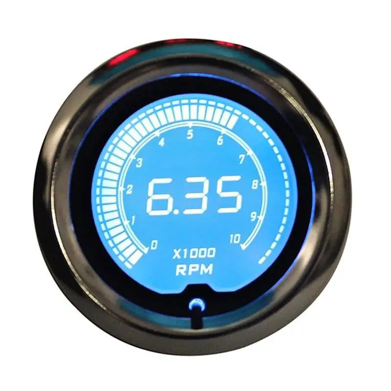 Tachometer " 52 мм 7 цветов светодиодный индикатор Boost/вода/Температура масла/давление масла/Вольт/Тахометр Автомобильный датчик+ Датчик стручки tacometro turbo boost контроллер - Цвет: Tachometer