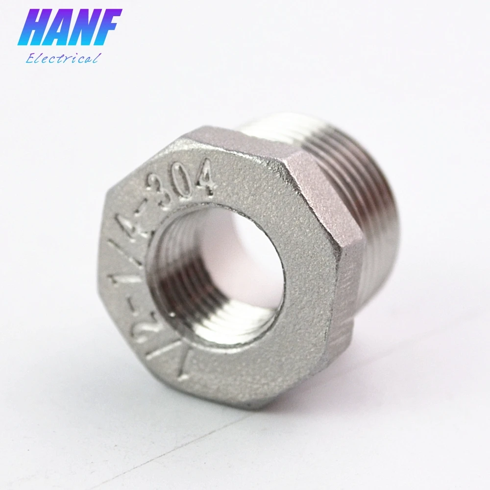 1 шт. 1/4 &quotЖенская резьба x 1/2&quot Мужской редуктор втулка редукционный переходник