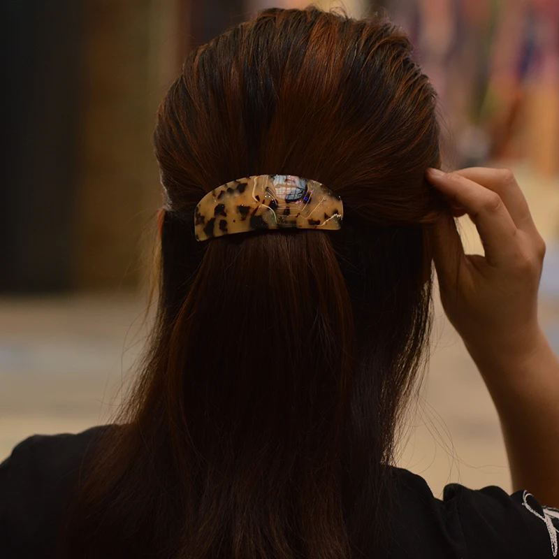Женские леопардовые заколки для волос элегантные аксессуары 2019 |