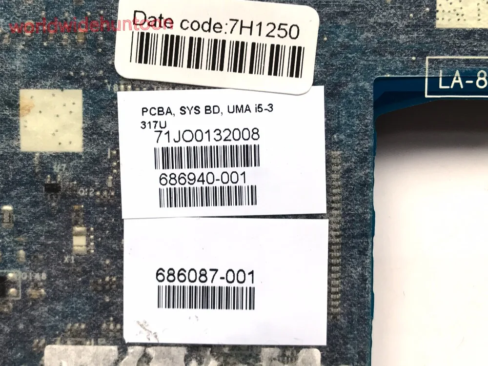 Стильная материнская плата для ноутбука HP Envy 4 с ЦП i5-3317U чипсетом HM77 PN 686087-001 QAUE30