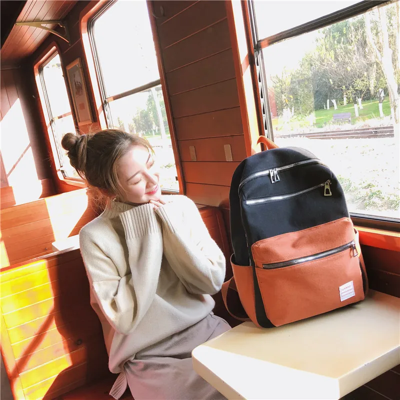 Холщовый женский рюкзак модные Лоскутные школьные сумки для подростков девочек