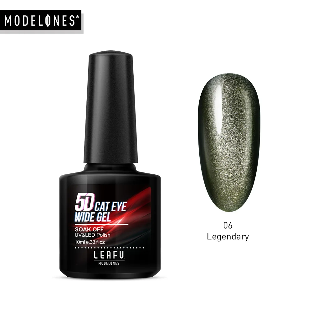 6 Leafu Modelones 5D кошачьи глаза УФ-гель для ногтей Хамелеон Magentic Led гель лак для ногтей нужен магнит палочка Полупостоянный светодиодный гель - Цвет: 6