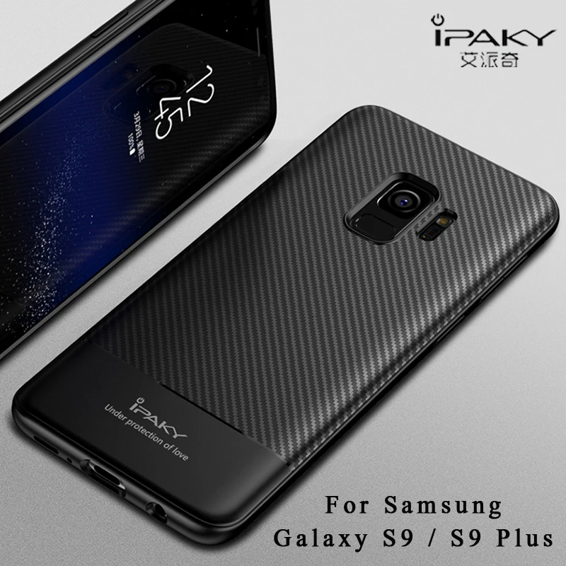 Для samsung Galaxy S9 Plus Чехол iPaky Coque для samsung S9 Plus чехол из углеродного волокна Мягкий силиконовый чехол для samsung S9 S 9 чехол s