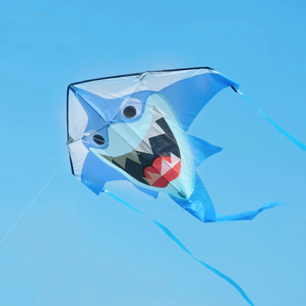 Животное акула трюк крутой воздушный змей ручка линия катушка Спорт Kitesurf