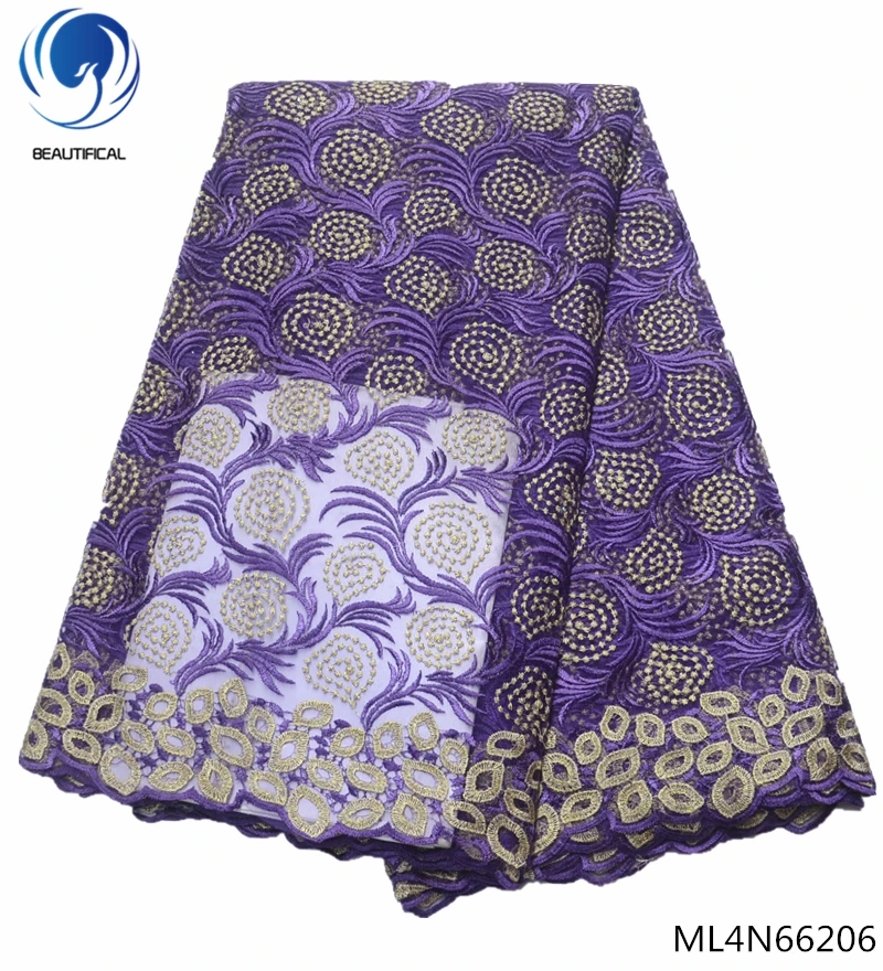 Красивая африканская кружевная белая ткань для свадьбы Бесплатная доставка