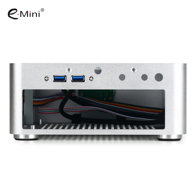 

E.mini H80S Mini ITX Computer Case Aluminum PC Chassis With Dual USB3.0 HTPC